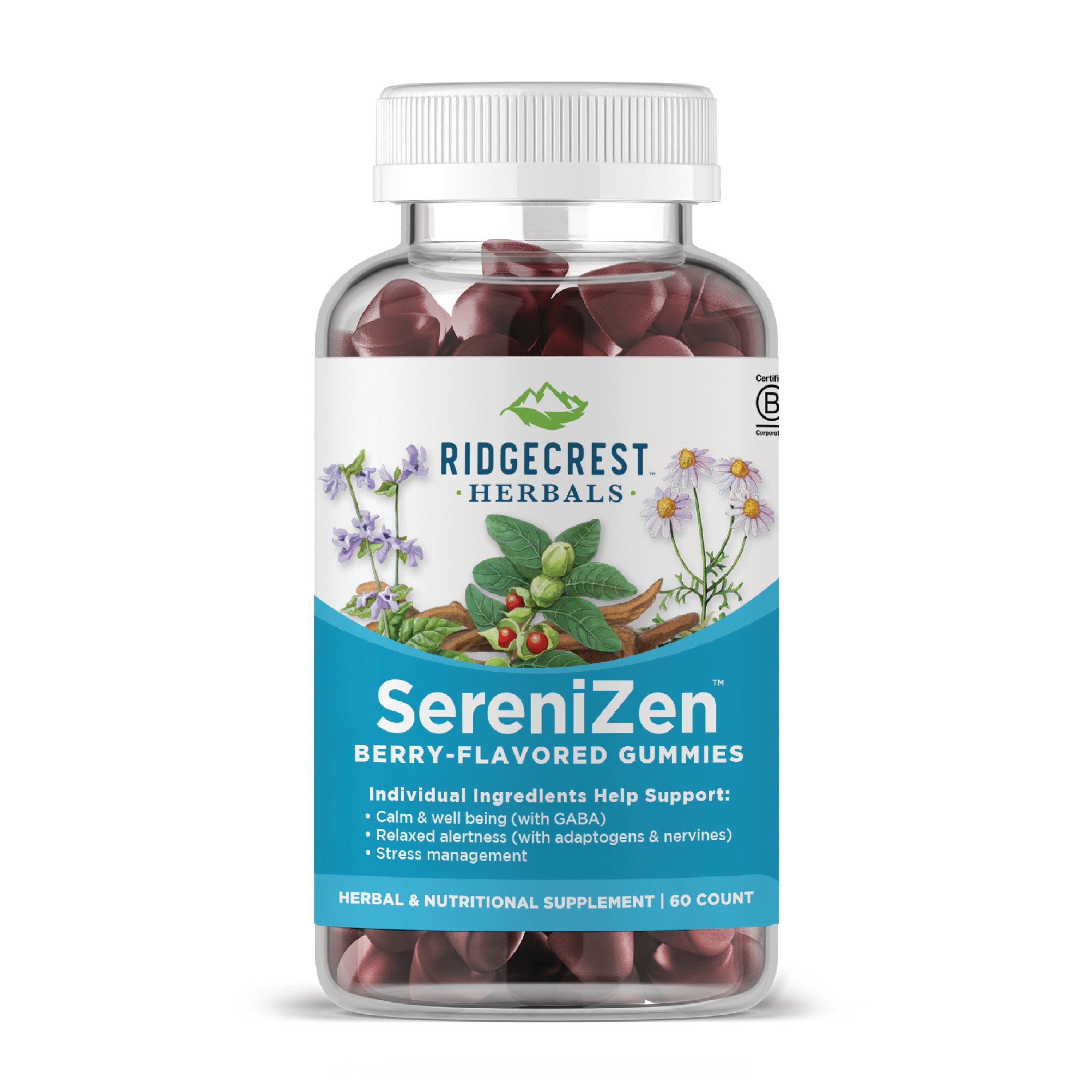 Front bottle image of SereniZen Gummies product