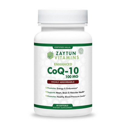 Halal CoQ 10 + Vitamin E Softgels