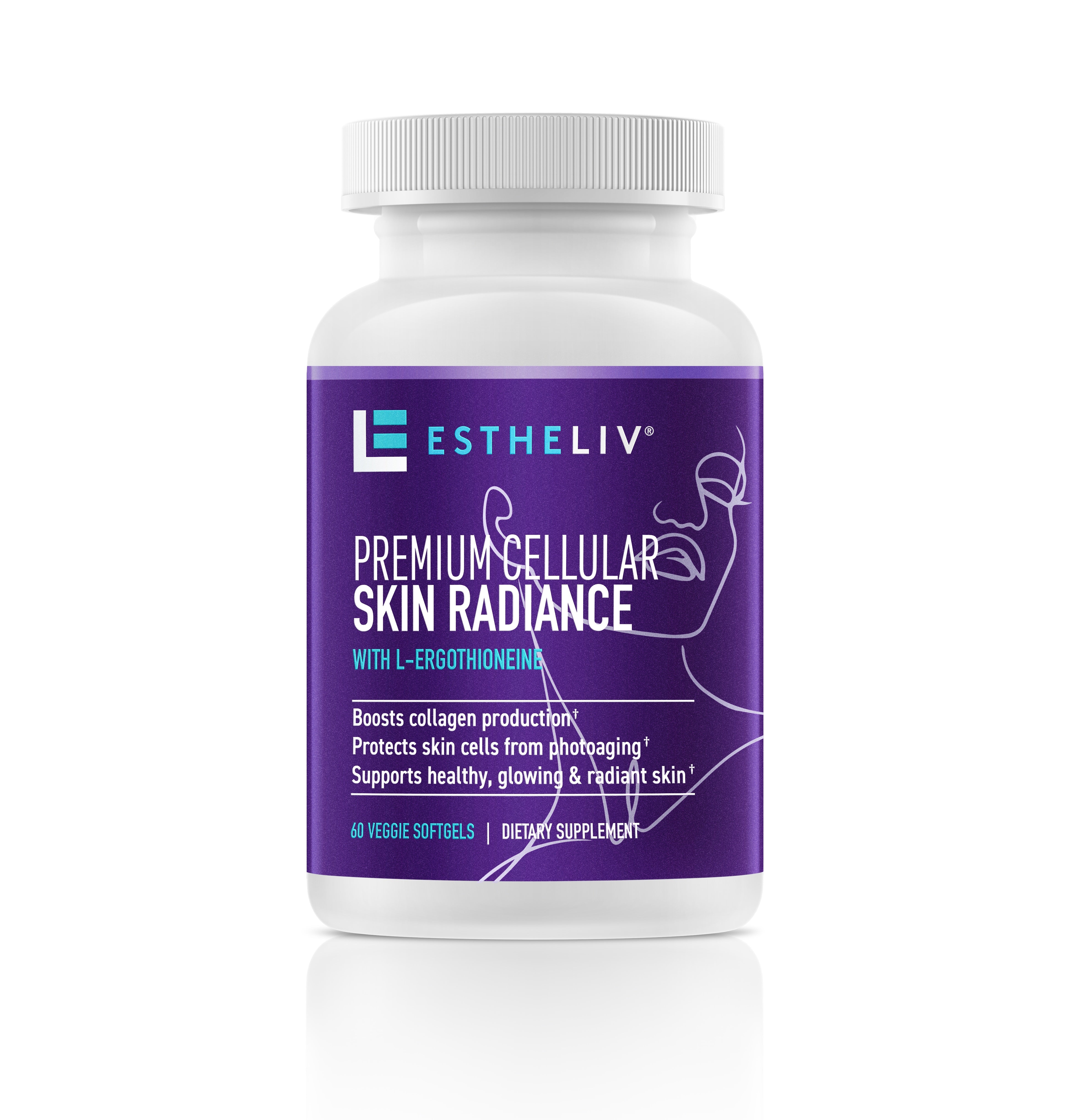 ESTHELIV® Premium Cellular Skin Radiance - 60 Veggie Softgels