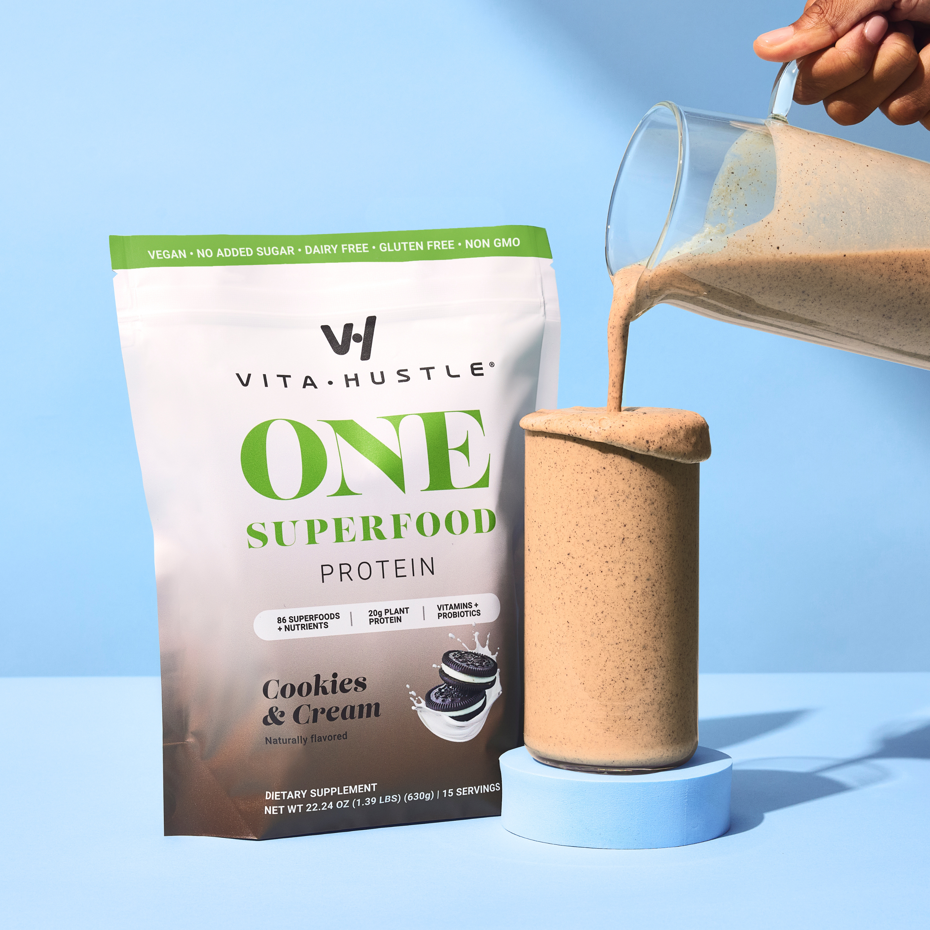 Vita Hustle - Protein Superfood (Cookies & Cream)