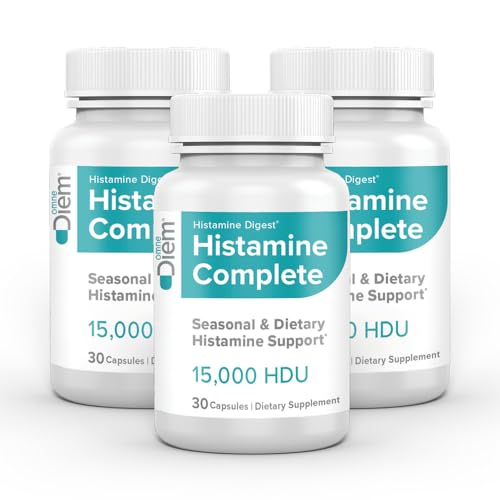 Omne Diem Histamine Complete - Histamine Digest Seasonal Support & Dietary Histamine Support 30 Caps - 3 Pack