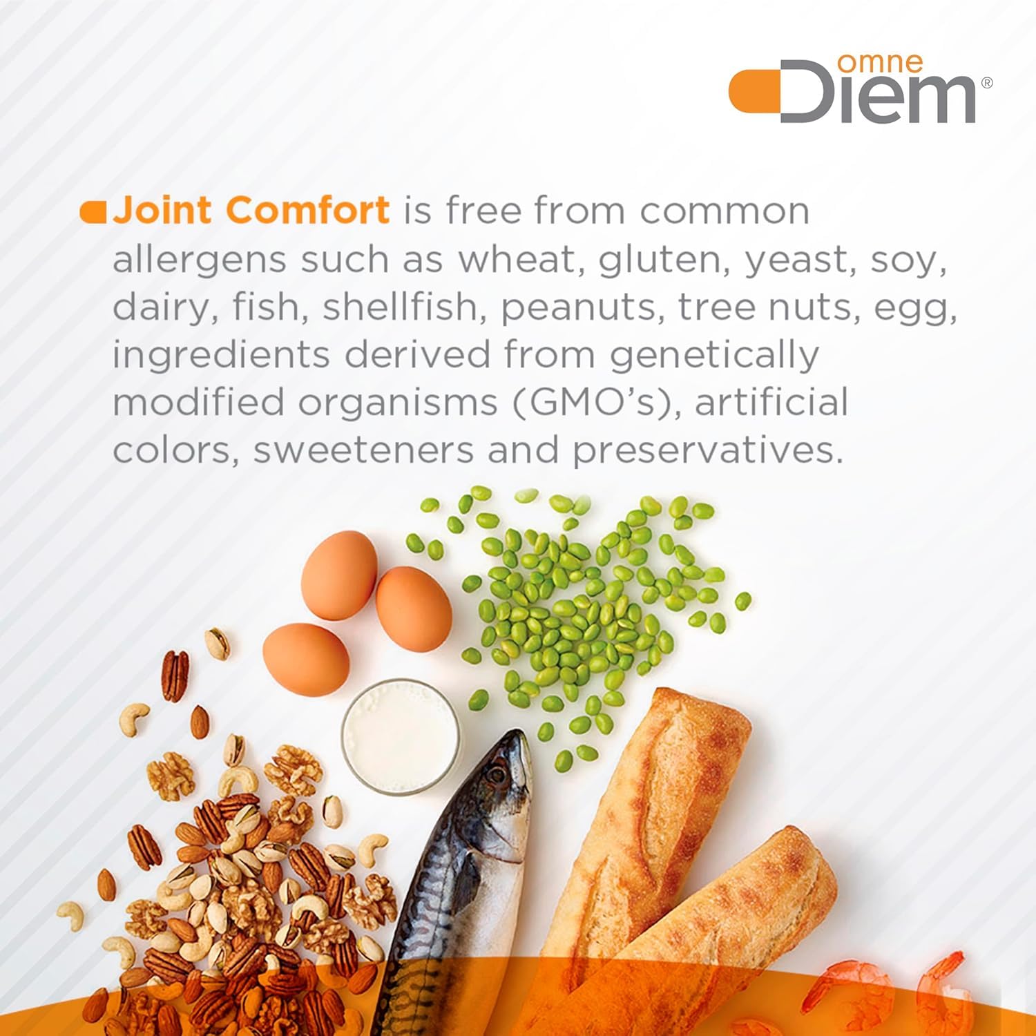 Omne Diem Joint Comfort with ZOARA, 60 Capsules – Comprehensive Joint Care & Comfort - 3 Pack