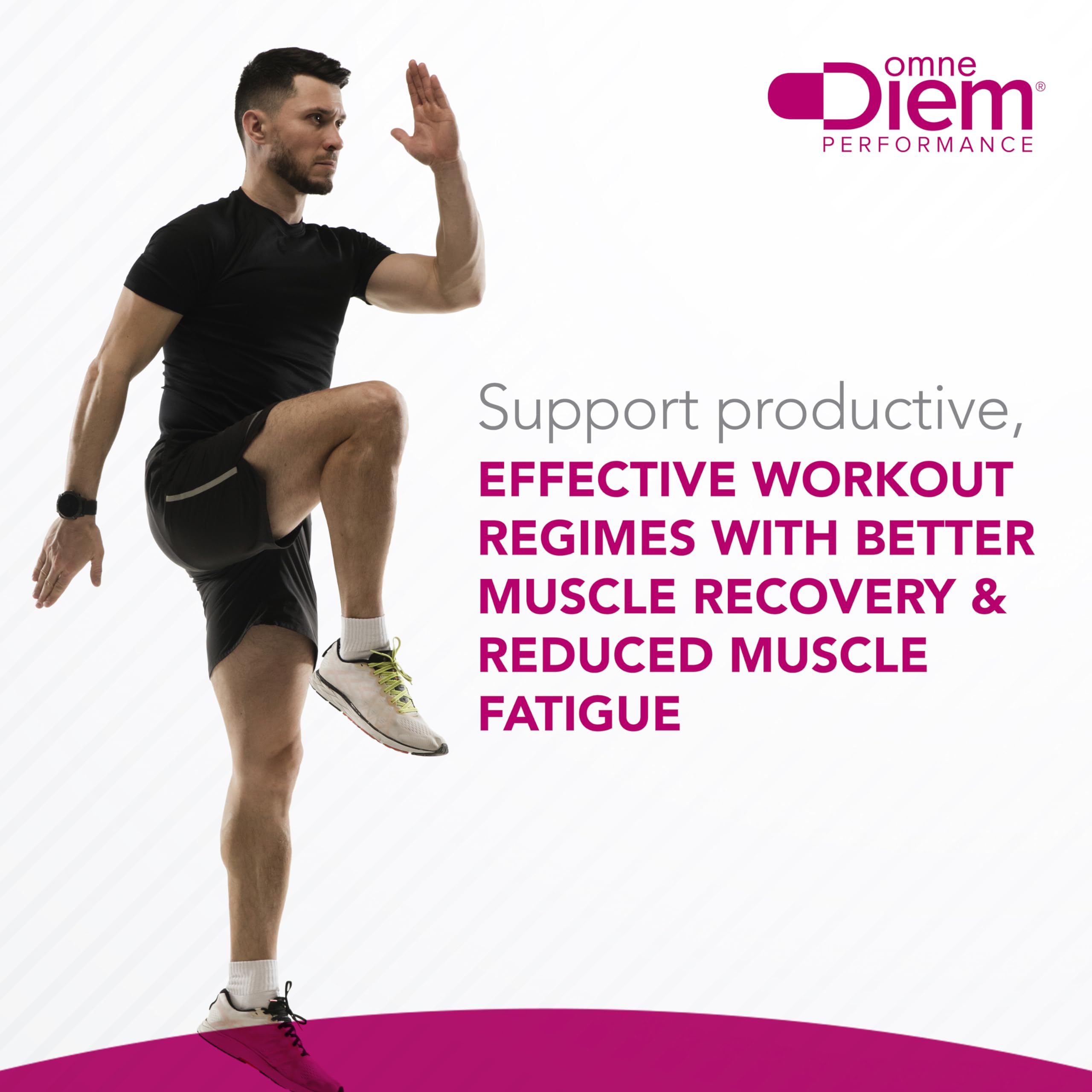 Omne Diem Max Reps Elite Capsules - Phenylcapsaicin Sports Performance Supplement - 120 ct