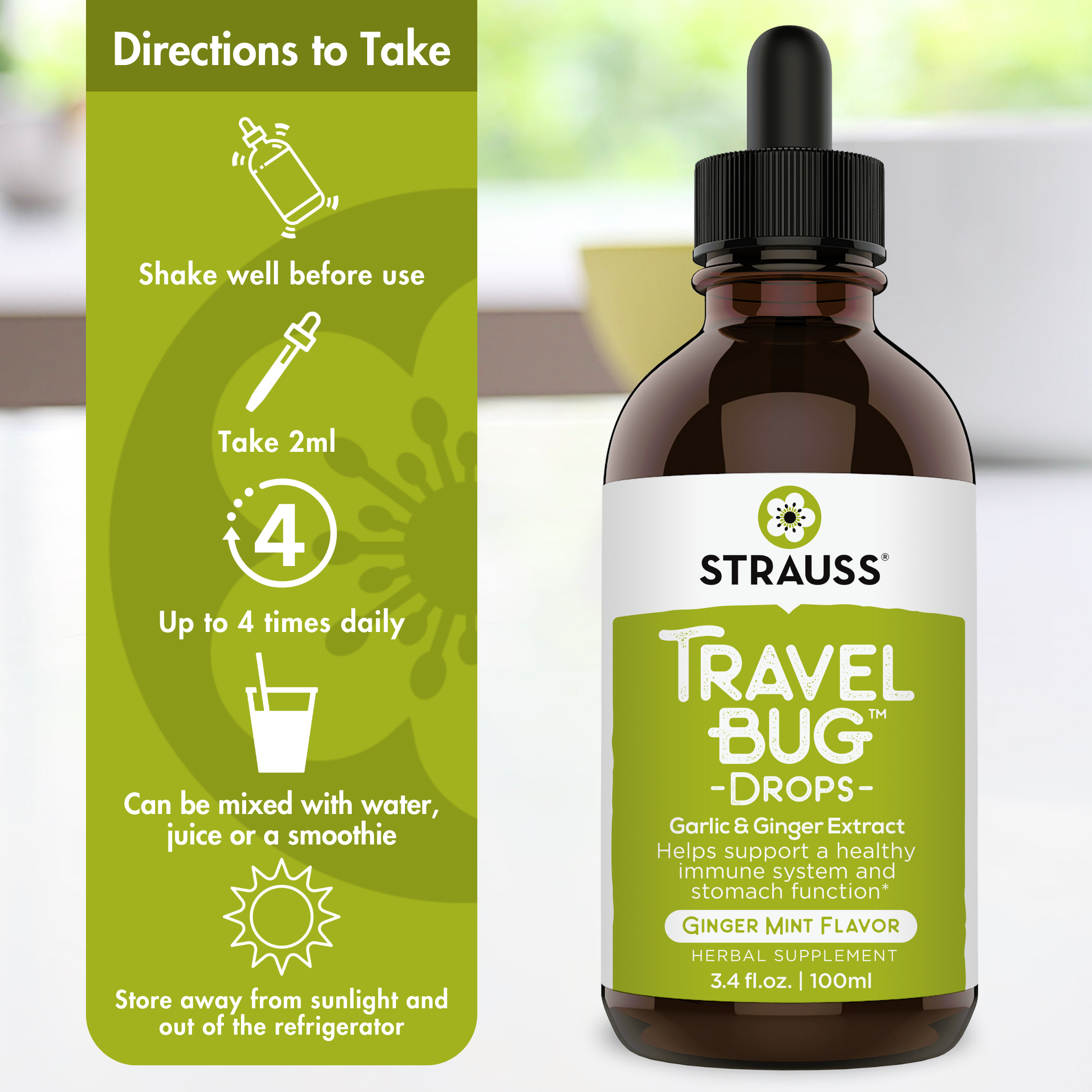 Travel Bug™ Drops – Garlic and Ginger Extract