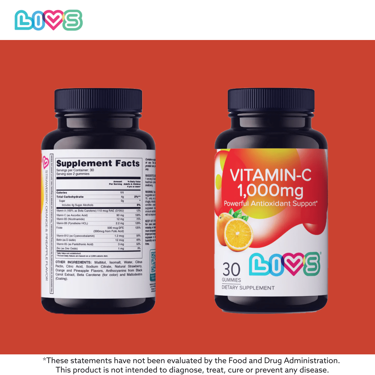 Vitamin C - 1,000mg - LIVS Gummies