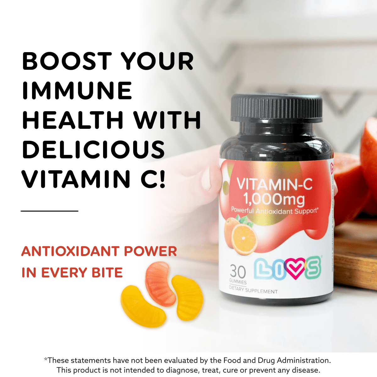 Vitamin C - 1,000mg - LIVS Gummies