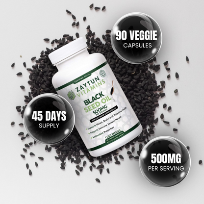 Halal Black Seed Oil Veggie Capsules