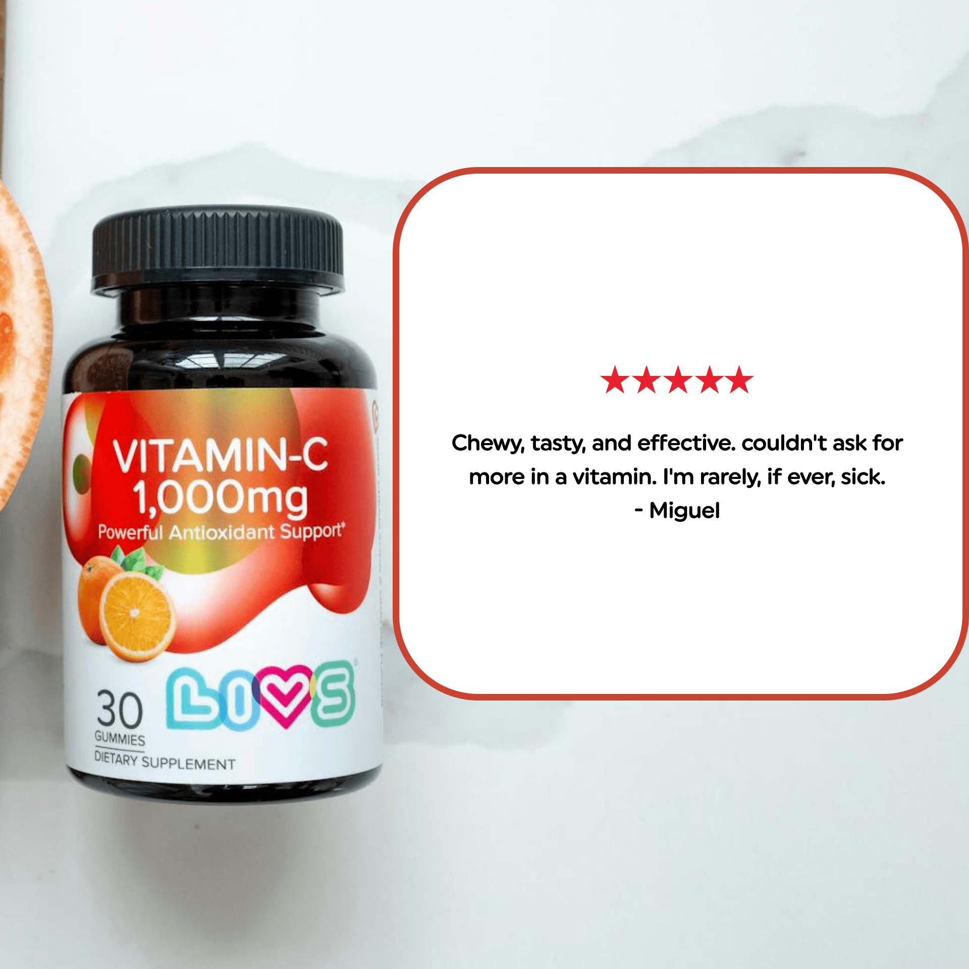 Vitamin C - 1,000mg - LIVS Gummies