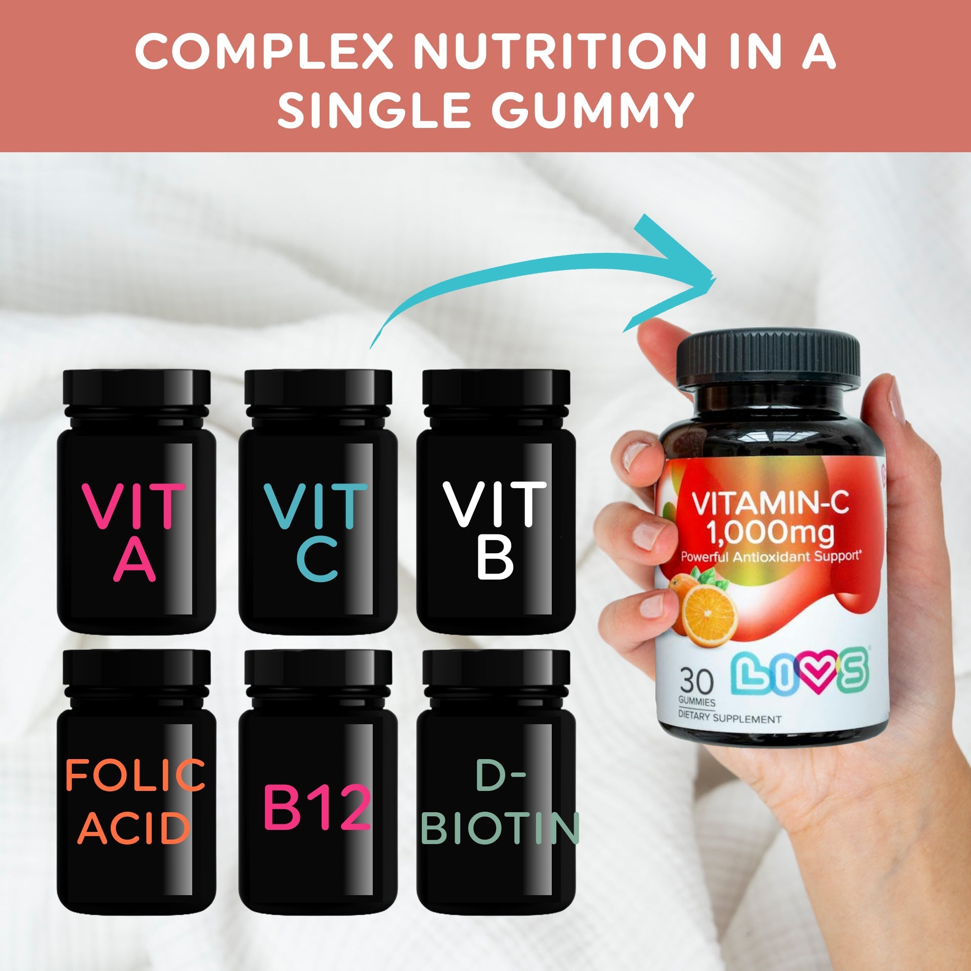 Vitamin C - 1,000mg - LIVS Gummies Multivitamin