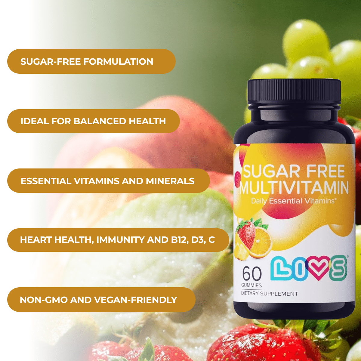 Sugar-Free Multivitamin - LIVS Gummies