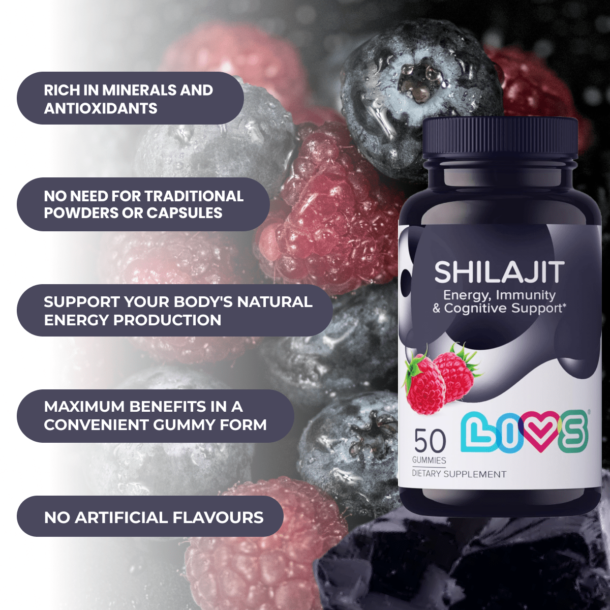 Shilajit Gummies - LIVS Gummies