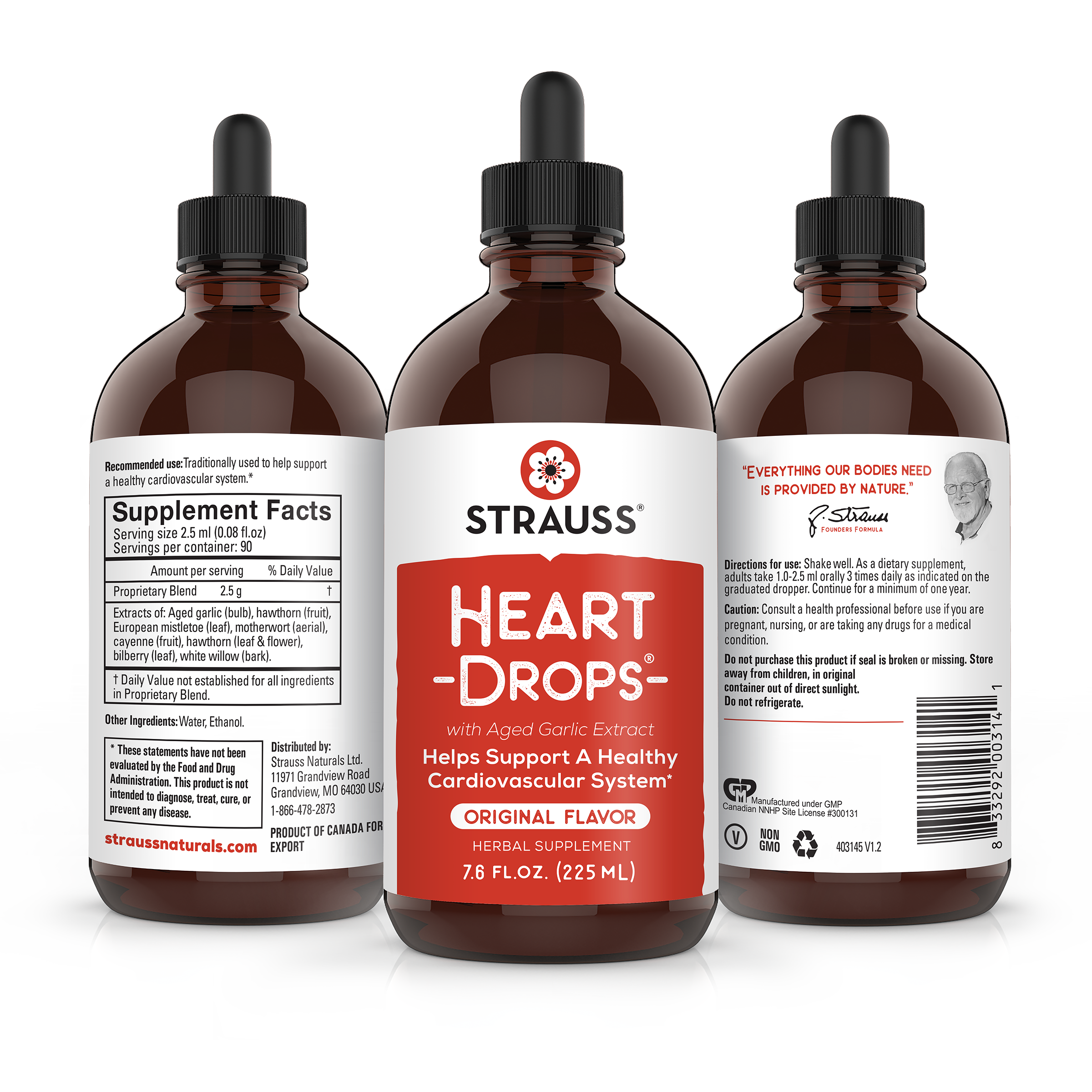 Strauss Heartdrops® - Herbal Heart Supplements