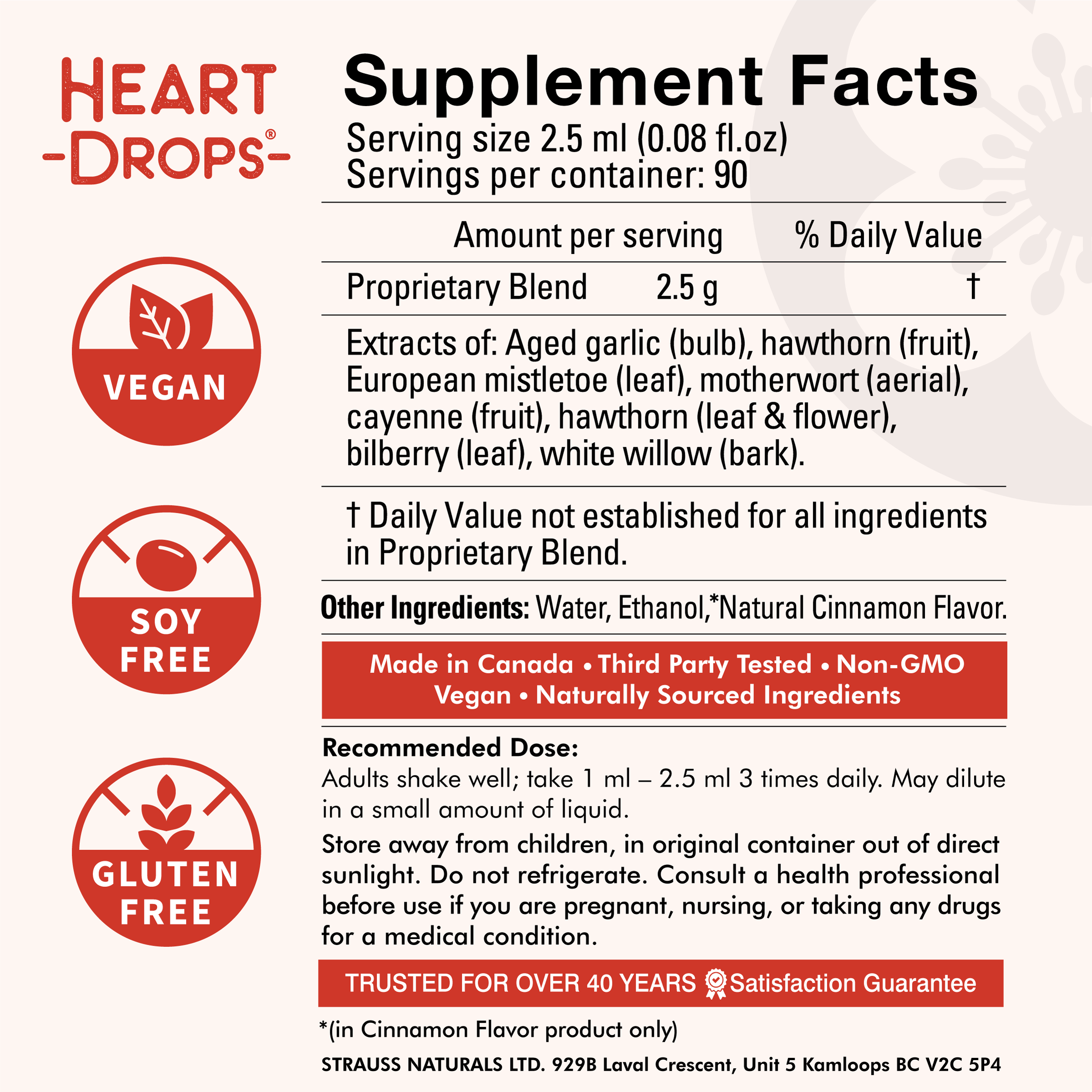 Strauss Heartdrops® - Herbal Heart Supplements