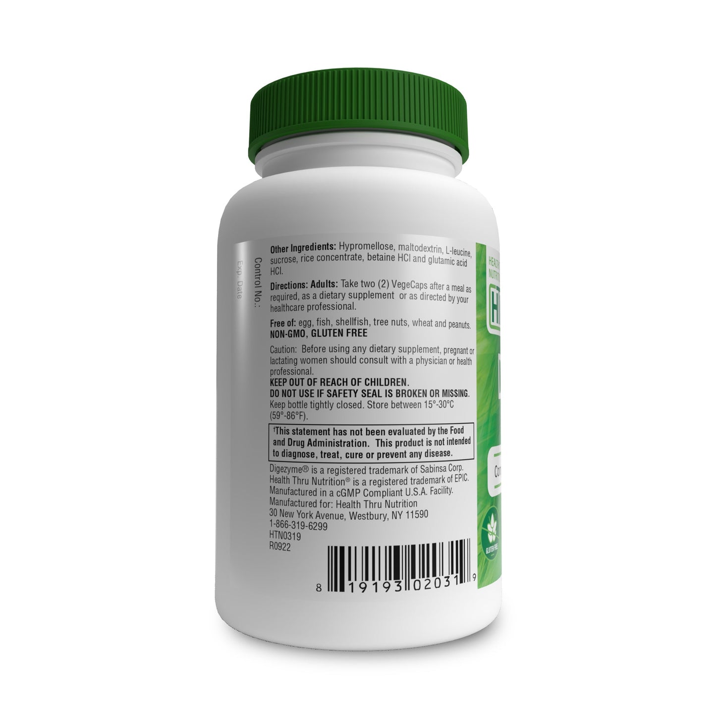 Digest-Aid - Comprehensive Multi-Enzyme Formula (60 VegeCaps)