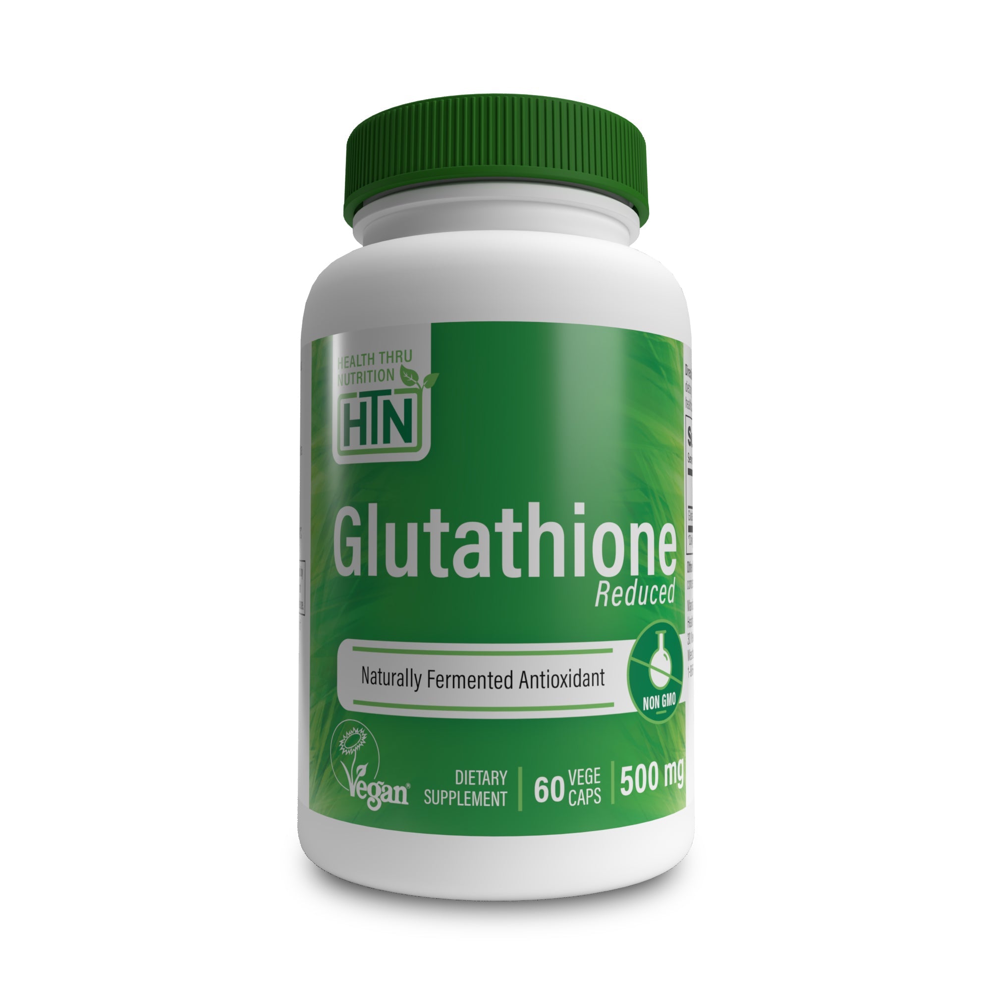 Glutathione (Reduced/Natural) 500mg (NON-GMO) (60 Vegecaps)