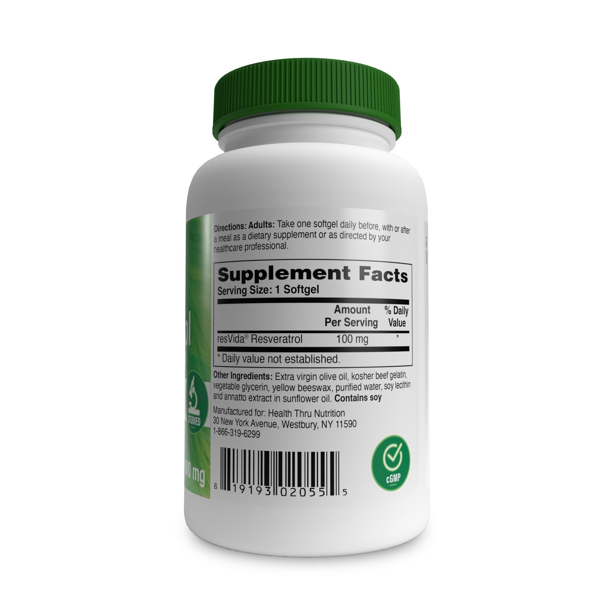 Resveratrol (ResVida®) 100mg 60 Softgels