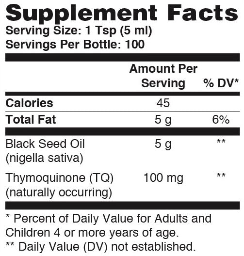 Black Seed Oil 16.9 Fl. Oz. Bottle (500ml) 100% Pure Cold-Pressed