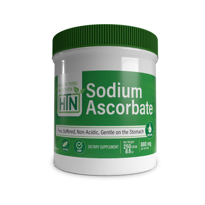 Sodium Ascorbate Powder (Buffered Vitamin-C) 250g Jar (NON-GMO)