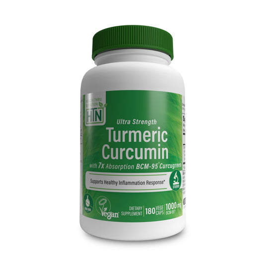 Turmeric Curcumin Complex as BCM-95® Curcugreen® (1,000mg) 180 Vegecaps