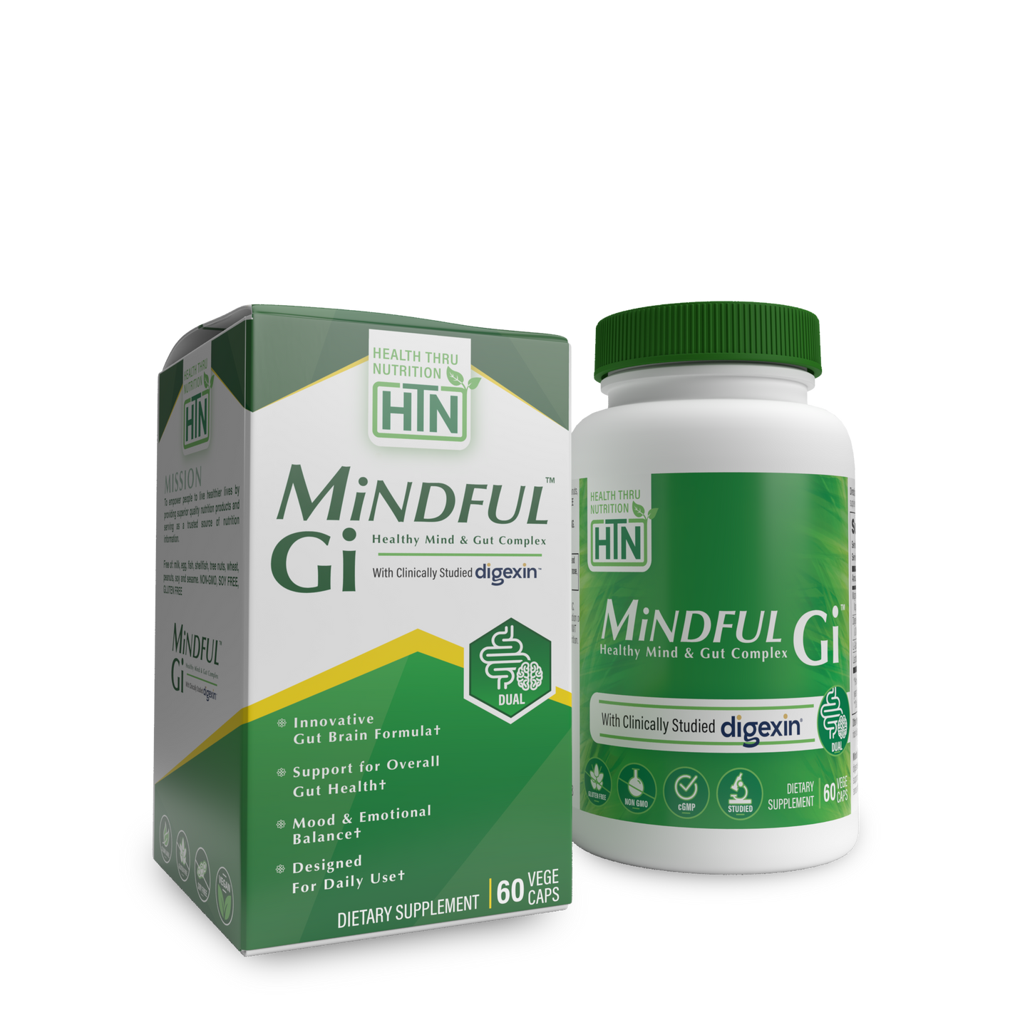 MiNDFUL Gi™ - Healthy Mind & Gut Complex - 60 VegeCaps