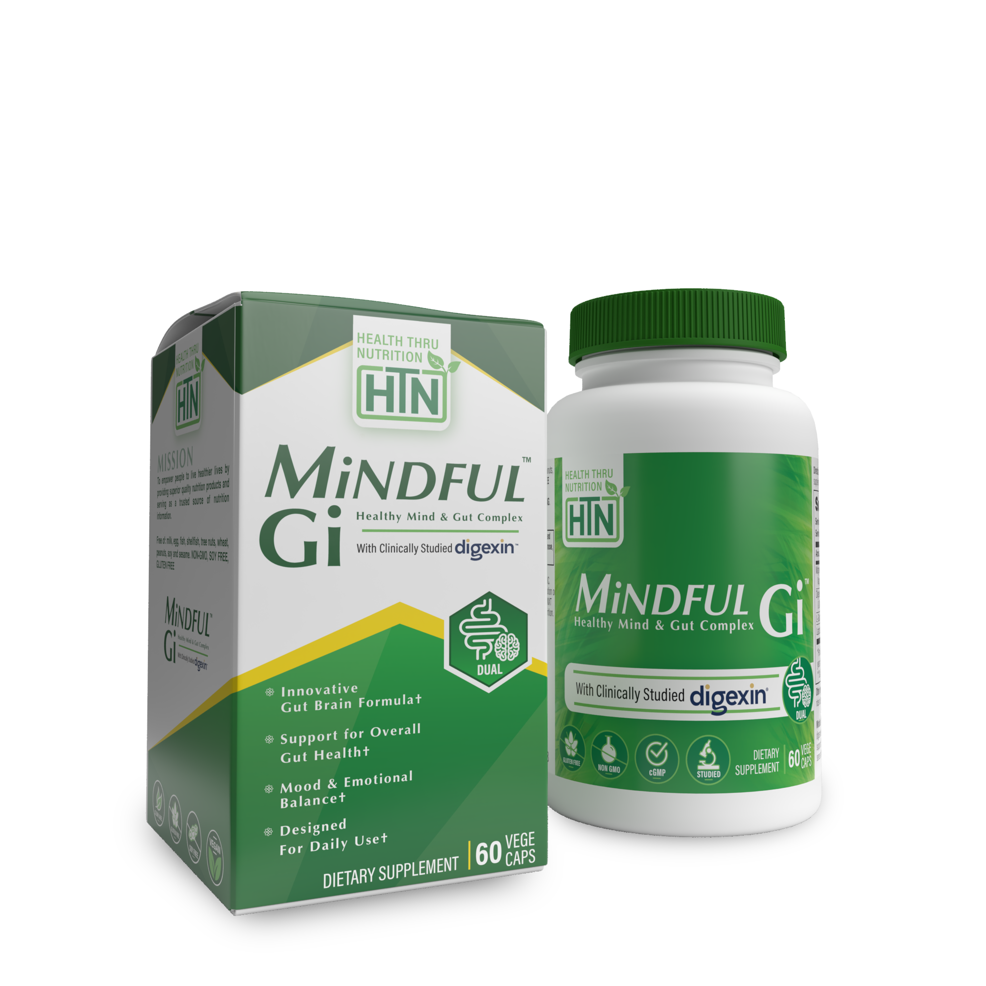 MiNDFUL Gi™ - Healthy Mind & Gut Complex - 60 VegeCaps