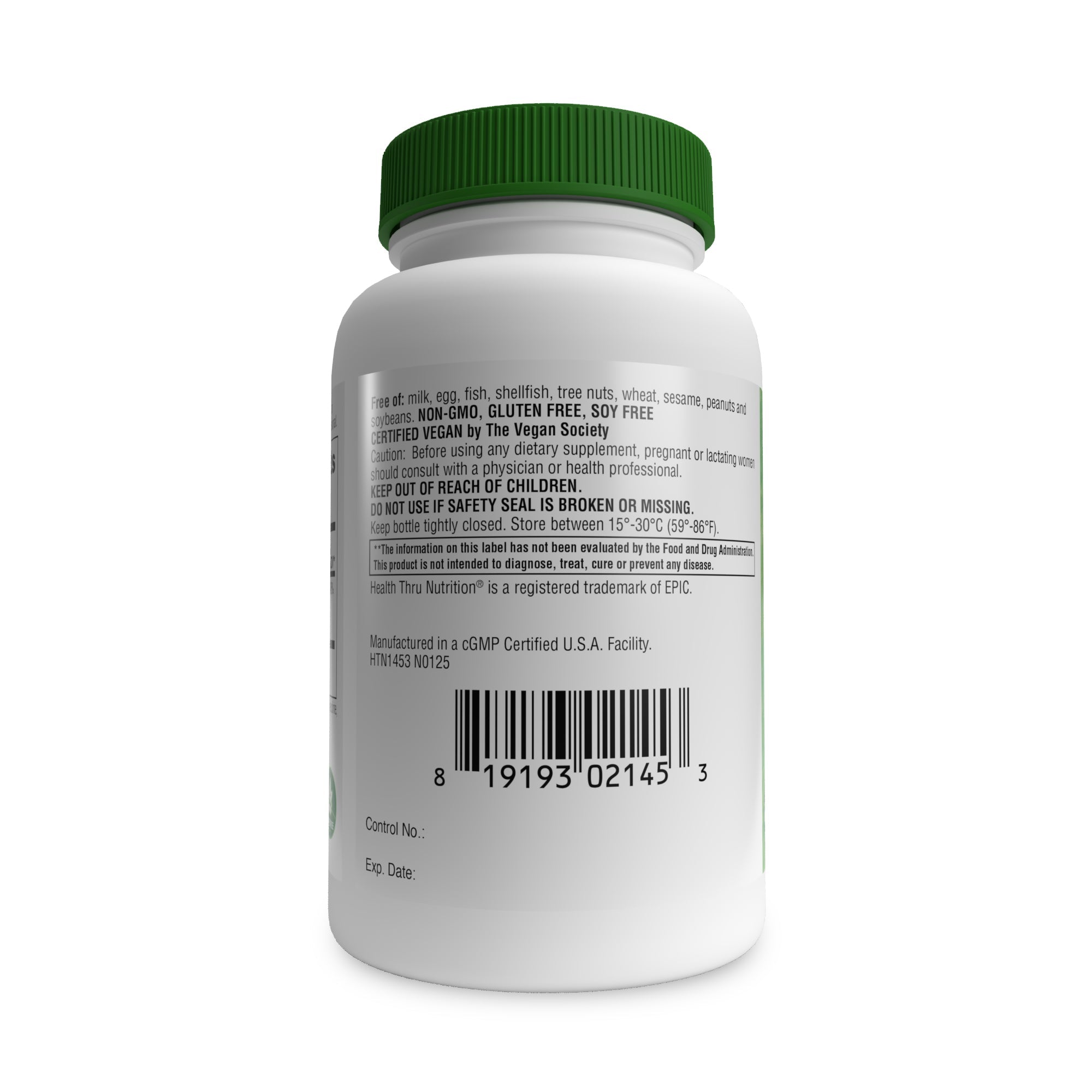 Magnesium Glycinate 200mg 120 tablets by Health Thru Nutrition