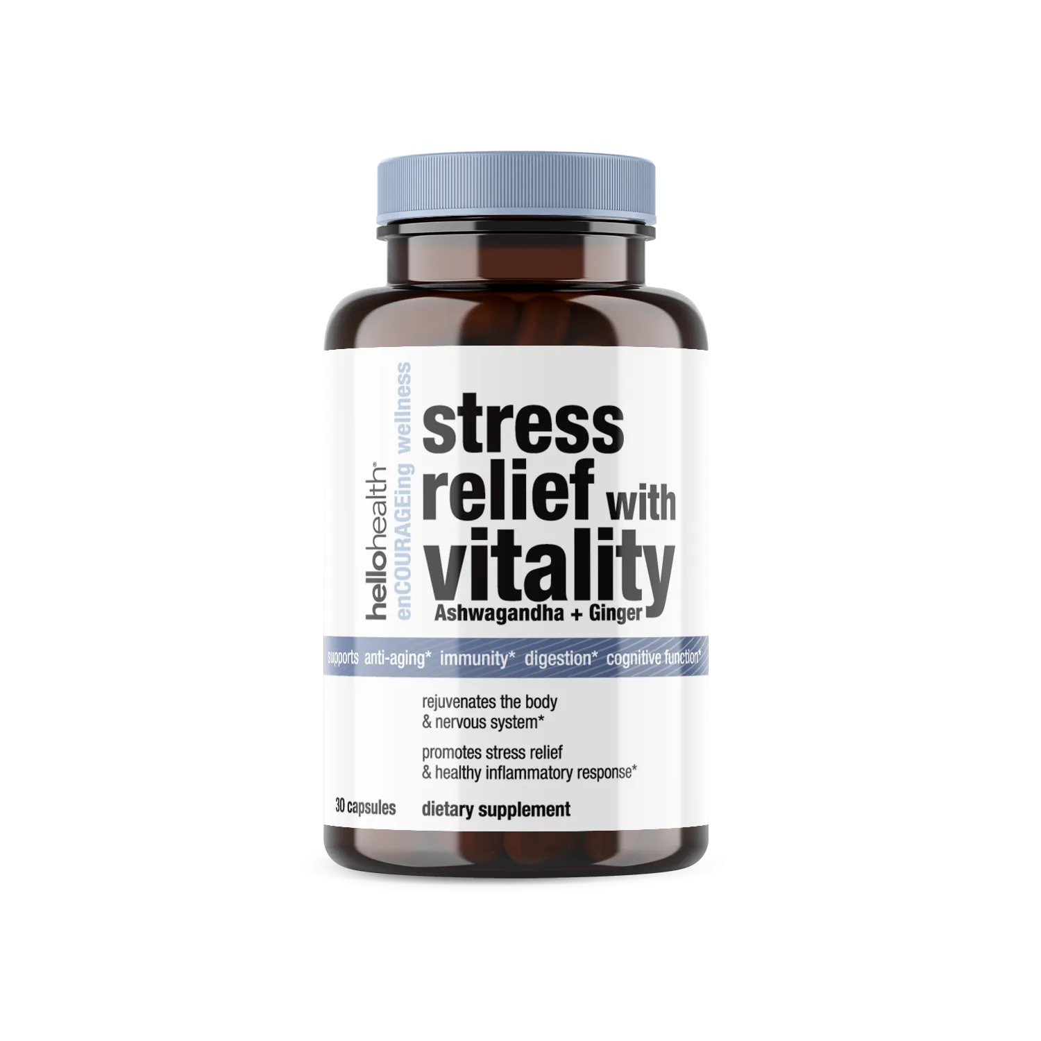 Stress Relief with Vitality (Ashwagandha + Ginger)