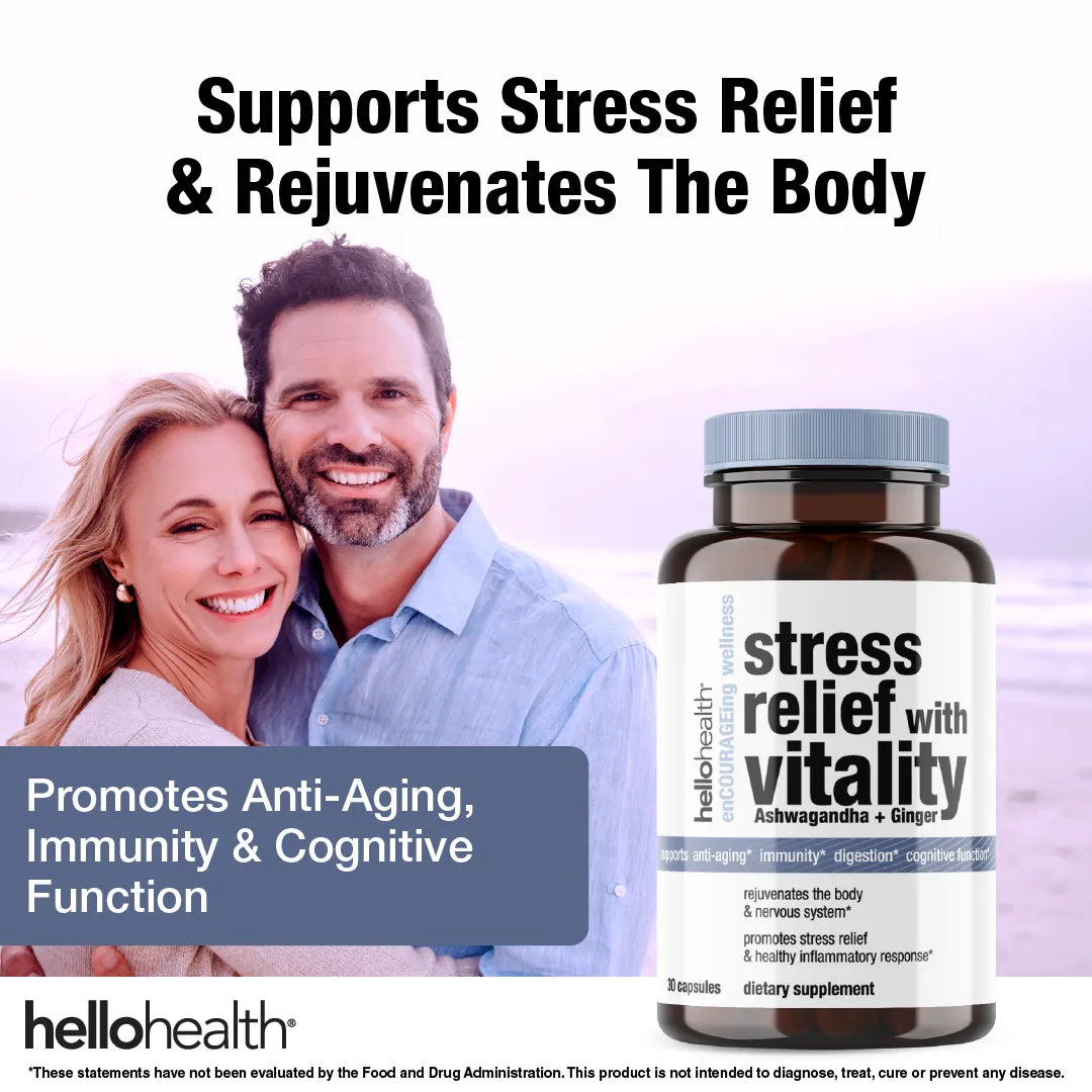 Stress Relief with Vitality (Ashwagandha + Ginger)