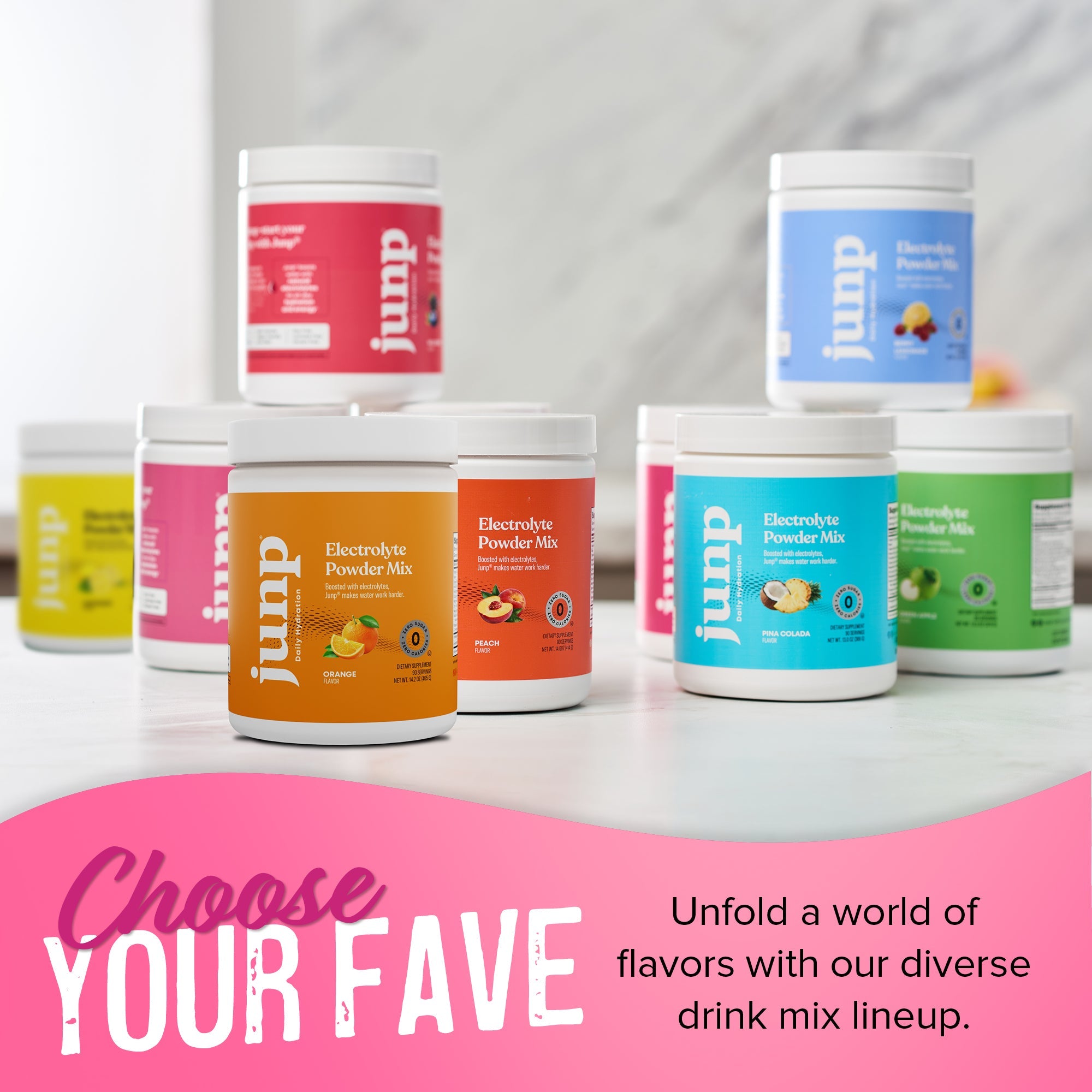 JUNP Electrolytes Powder No Sugar No Carbs - Exotic Tropical Dragonfruit Limeade Drink Mix - Potassium & Salt Electrolyte Hydration Powder Zero Calorie Sugar Free Electrolyte Powder, Keto, 90 Servings