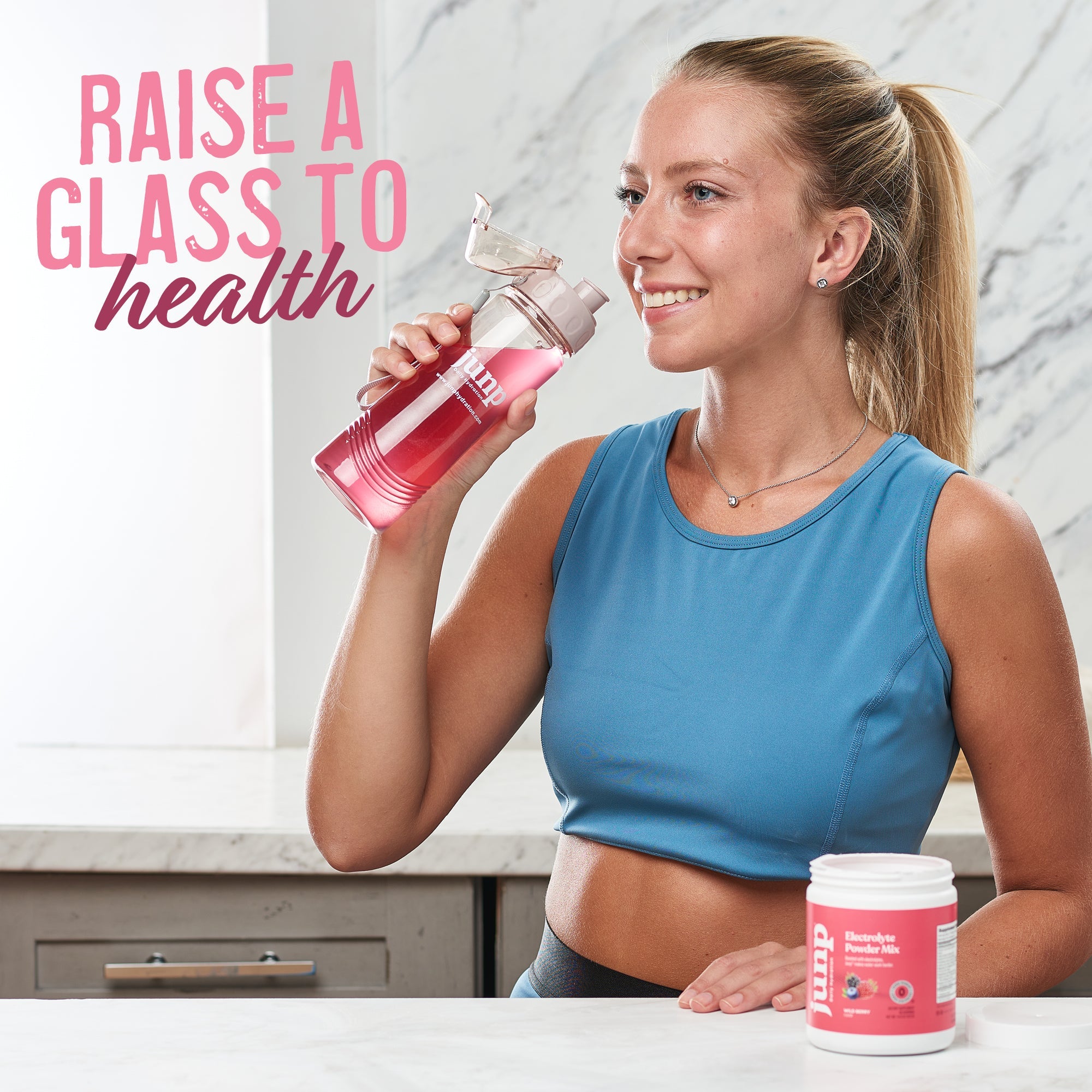 JUNP Electrolytes Powder No Sugar No Carbs – Vine Ripened Grape Infused Drink Mix - Potassium & Salt Electrolyte Hydration Powder Zero Calorie Sugar Free Electrolyte Powder, Keto Friendly, 90 Servings