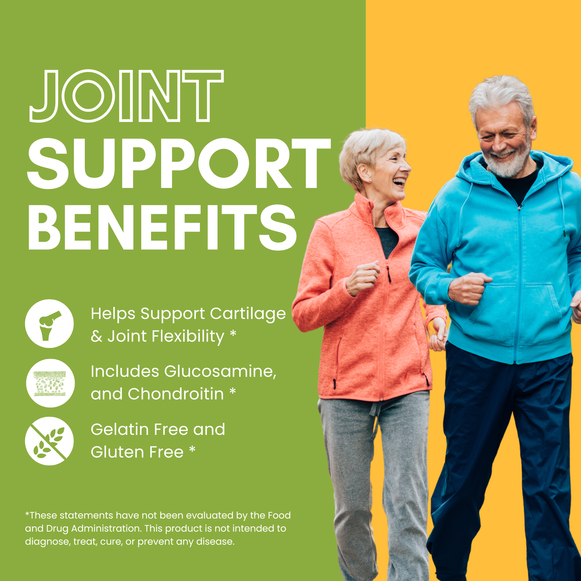 Halal Joint Support with Glucosamine + Turmeric + MSM Tablets