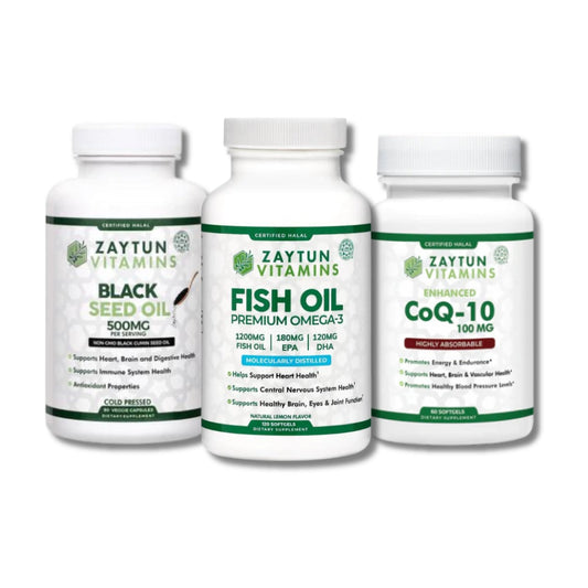 Fish Oil + Black Seed Oil + CoQ-10 Bundle