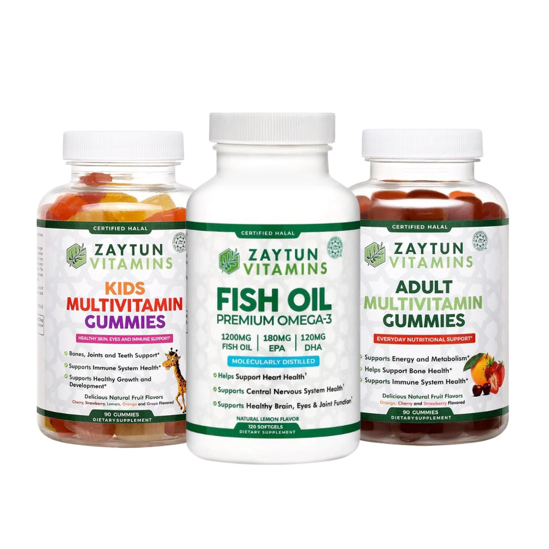 Fish Oil + Adult + Kids Multivitamin Gummies Bundle