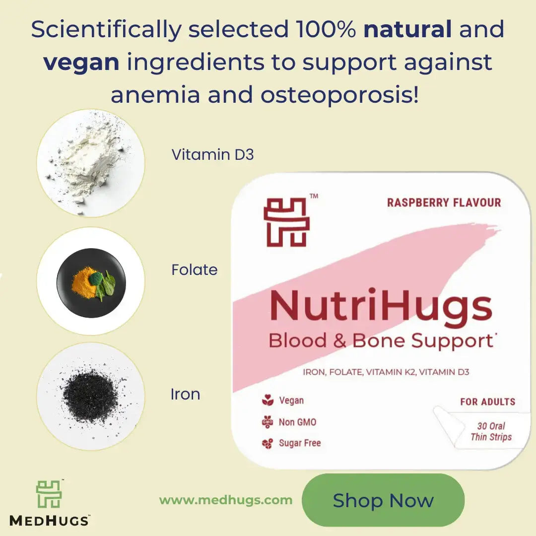 NutriHugs Blood and Bone Support MEDHUGS key Ingredients