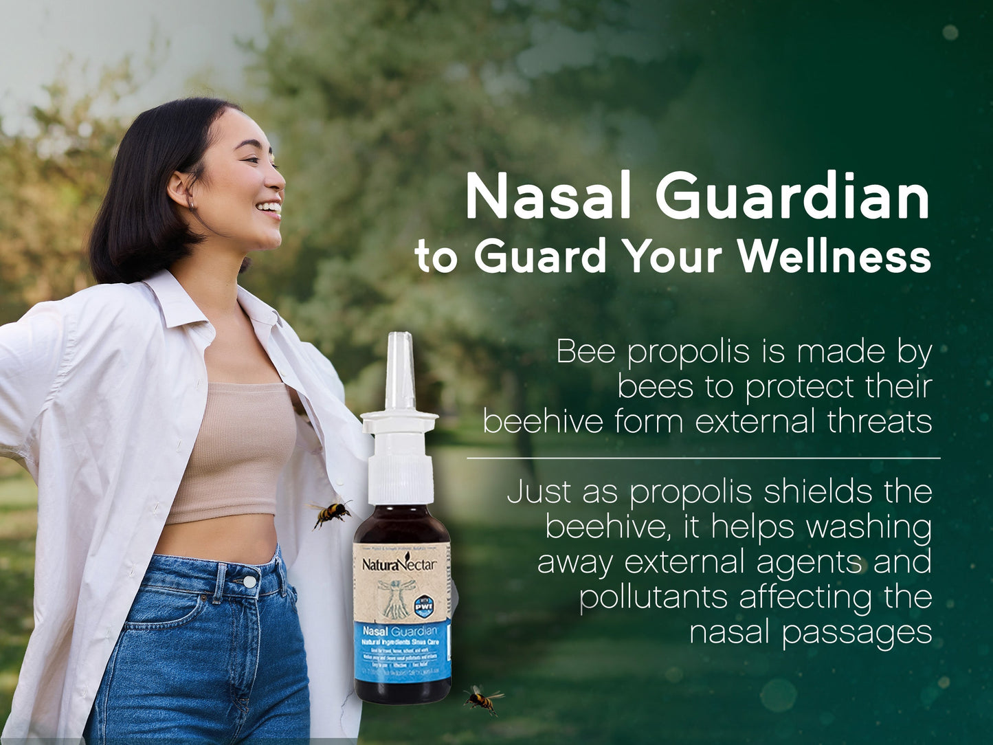 Nasal Guardian, Propolis Spray, 30 mL (1 Fl Oz) | Pack of 2