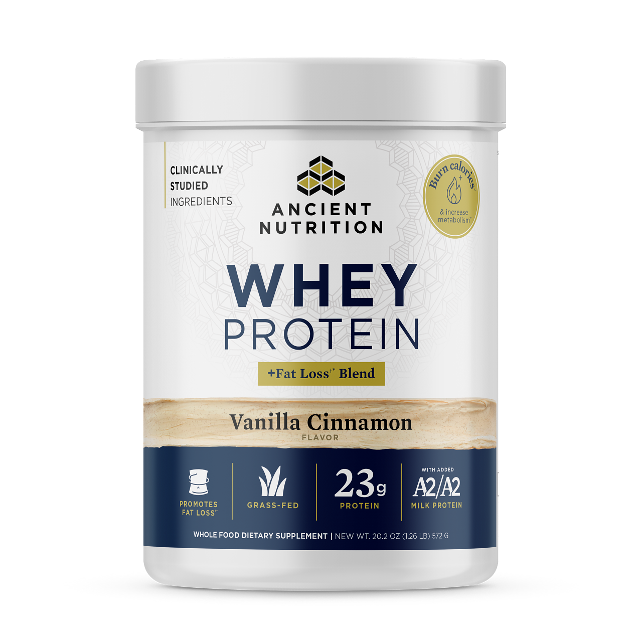 Ancient Nutrition - Whey Protein (Vanilla Cinnamon)