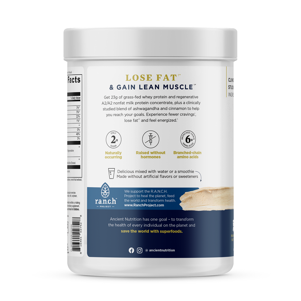 Ancient Nutrition - Whey Protein (Vanilla Cinnamon)