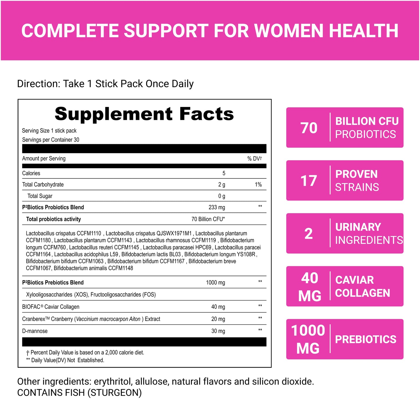 Women's Pre Probiotics Collagen