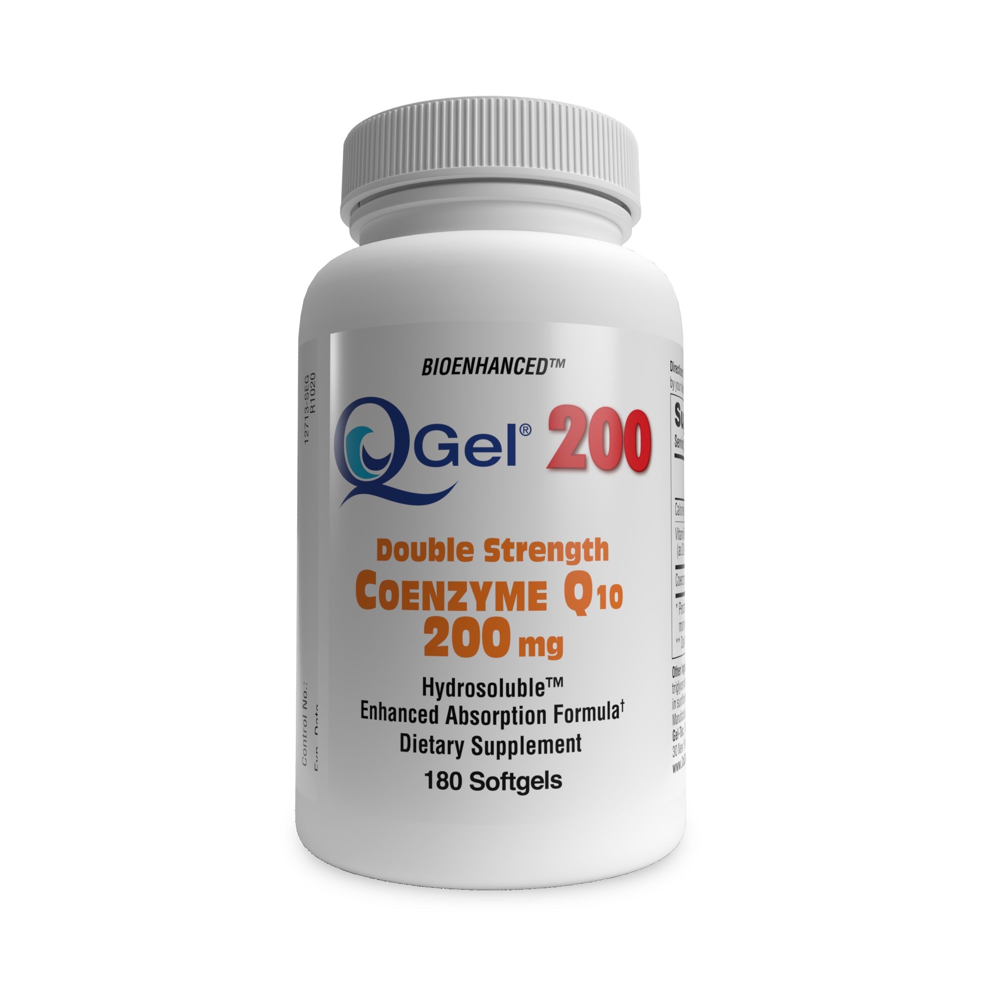 Q-Gel 200mg - Double Strength Hydrosoluble™ CoQ10 Softgels