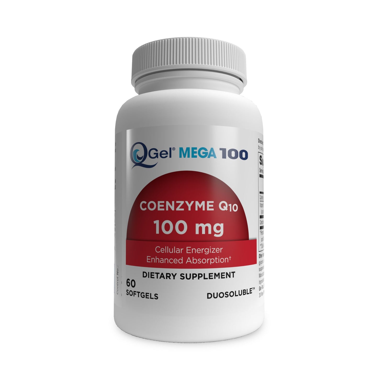 Q-Gel Mega 100mg Hydrosoluble CoQ10 Softgels