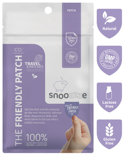 Snooze Melatonin Sleep Patches - Travel 8 Pack