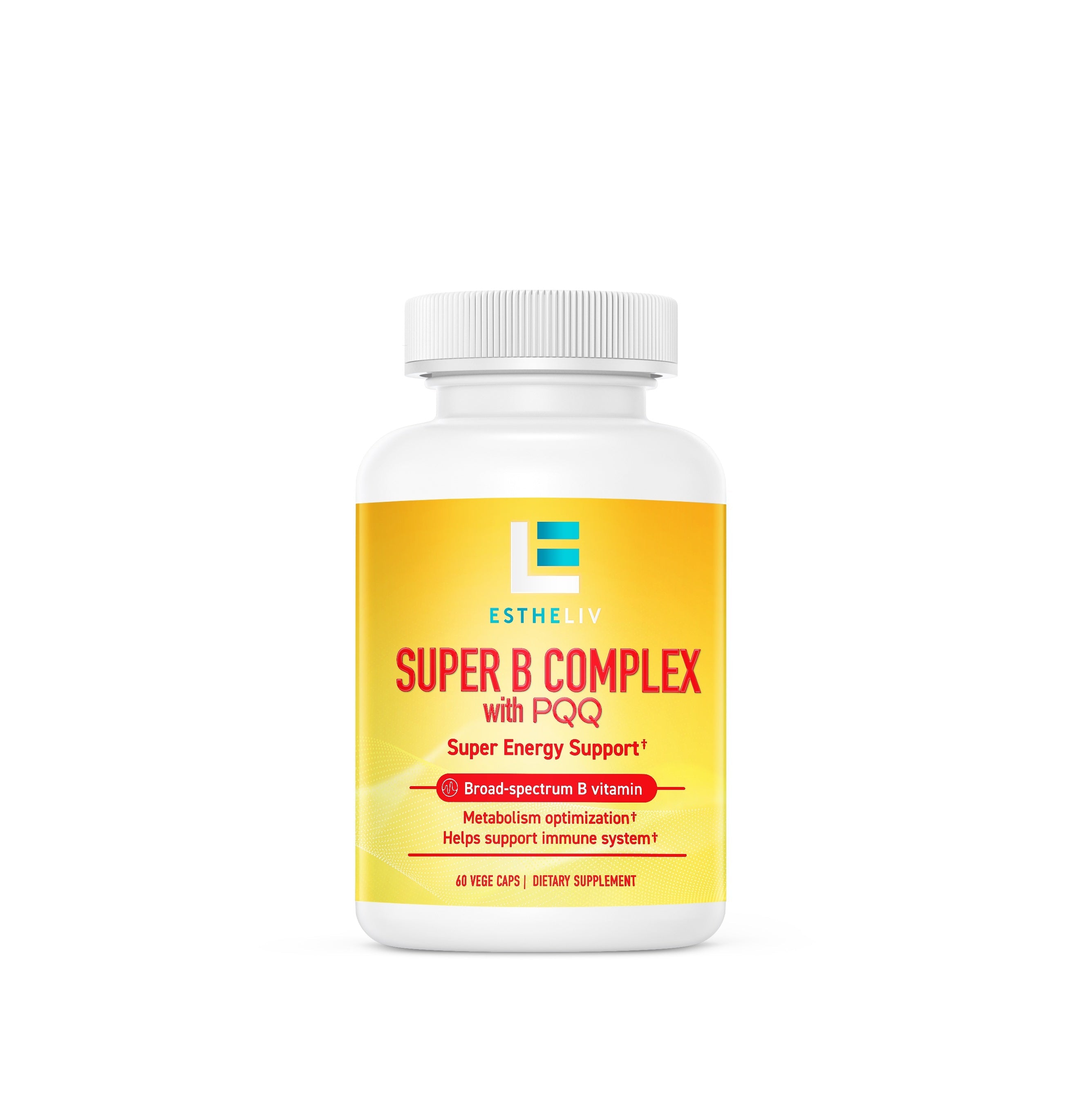 ESTHELIV® Super B Complex with PQQ - 60 VegeCaps