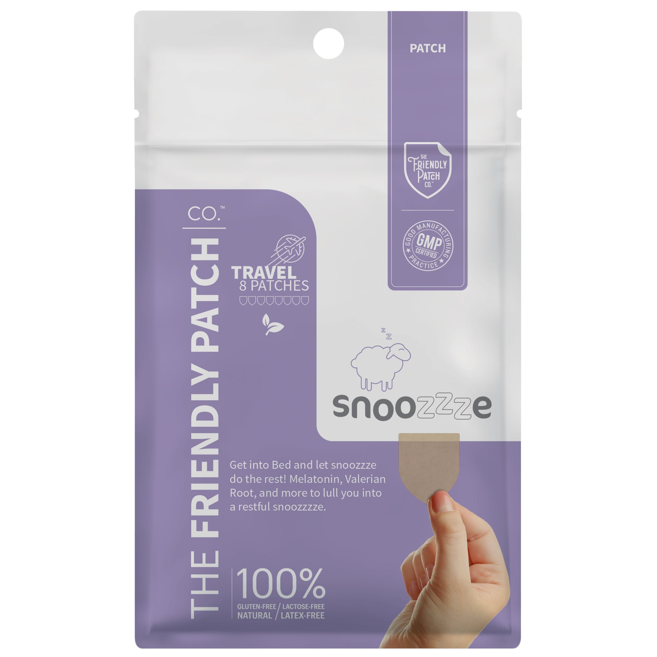 Snooze Melatonin Sleep Patches - Travel 8 Pack