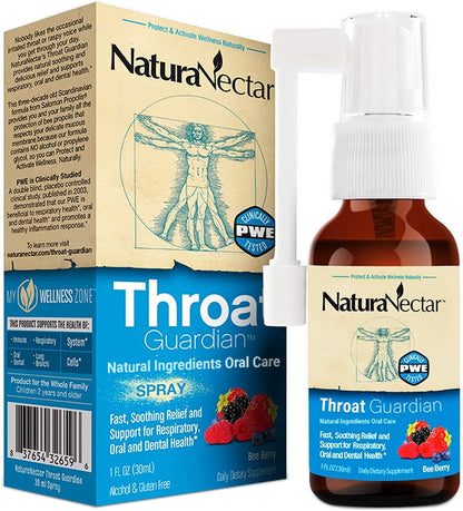 Throat Guardian Spray, BeeBerry Flavor, 30 mL