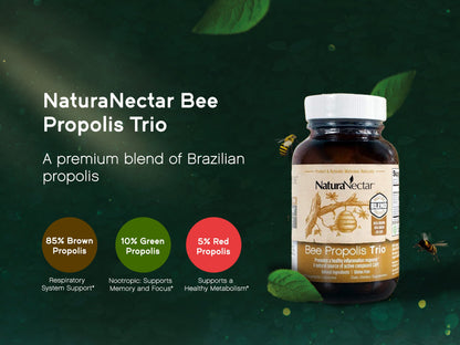 Bee Propolis Trio, NSF Contents Certified, 60 Capusles