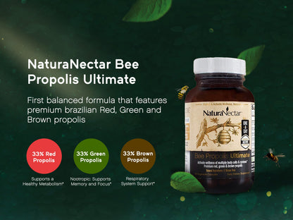 Bee Propolis Ultimate, NSF Contents Certified, 60 capsules | Pack of 3