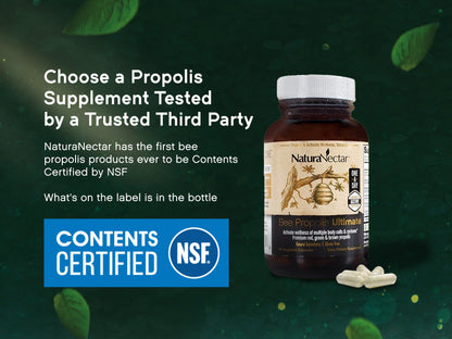 Bee Propolis Ultimate, NSF Contents Certified, 60 Capsules