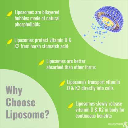 Liposomal Vitamin D3 5000IU K2 MK7 100 mcg