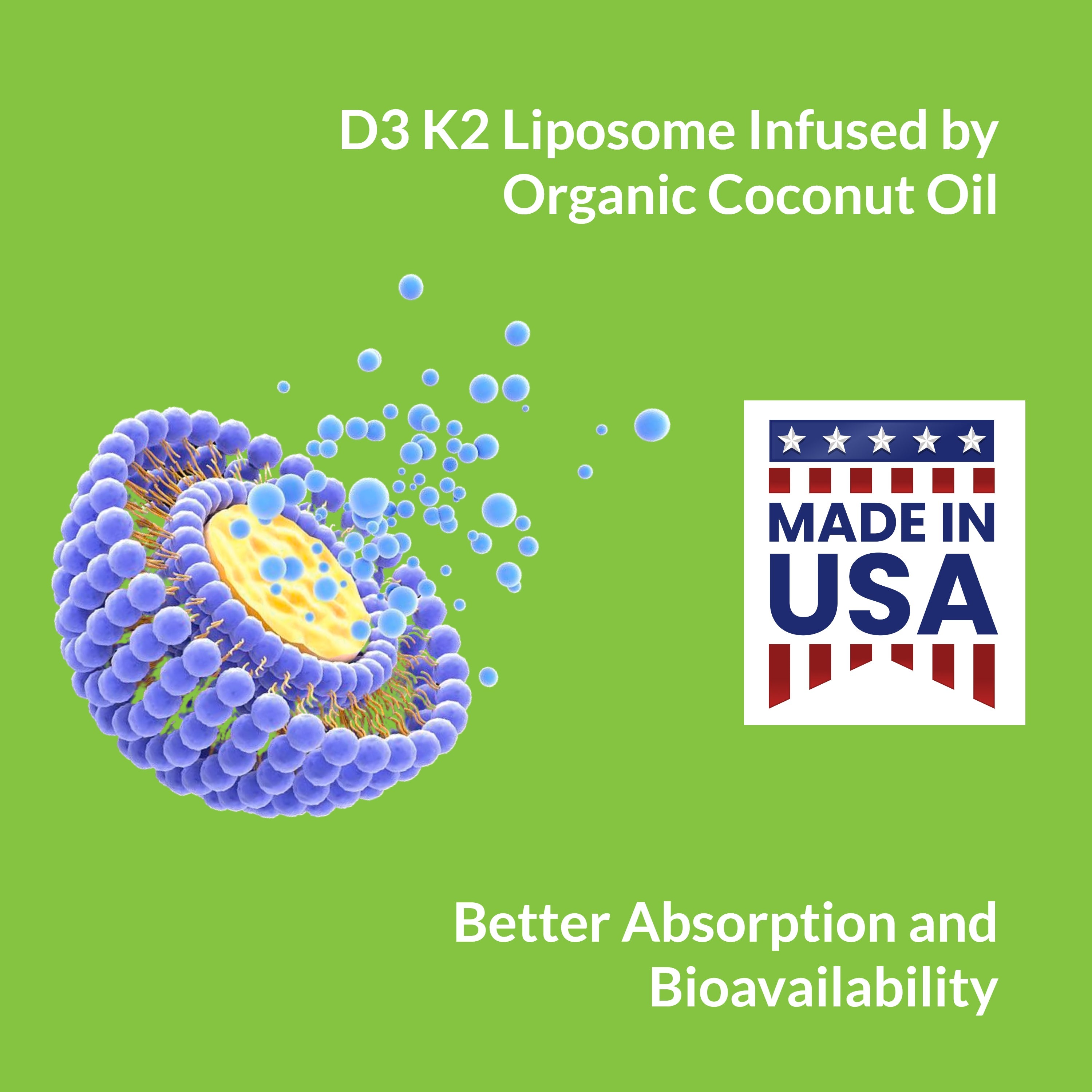 Liposomal Vitamin D3 50000 IU K 1000 mcg