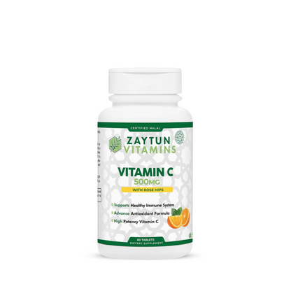 Halal Vitamin C 500mg Tablets